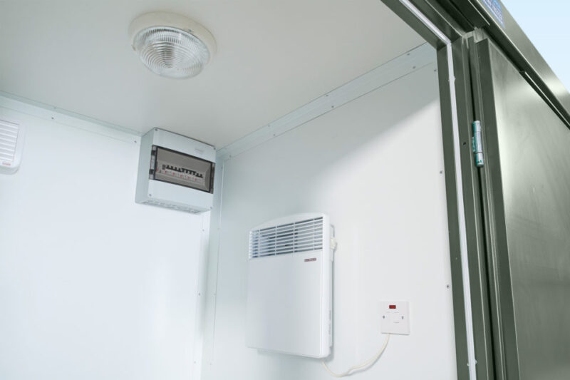 1+1 Double Mains Toilet 8ft x 5ft (RAL 6007) - Image 4