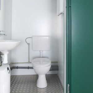 1+1 Double Mains Toilet 8ft x 5ft (RAL 6005) - Image 2