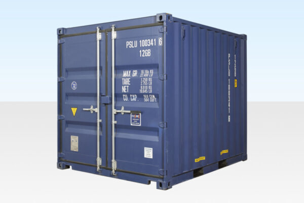 BUY 10FT X 8FT SHIPPING CONTAINER (ONE TRIP) BLUE (RAL 5013)