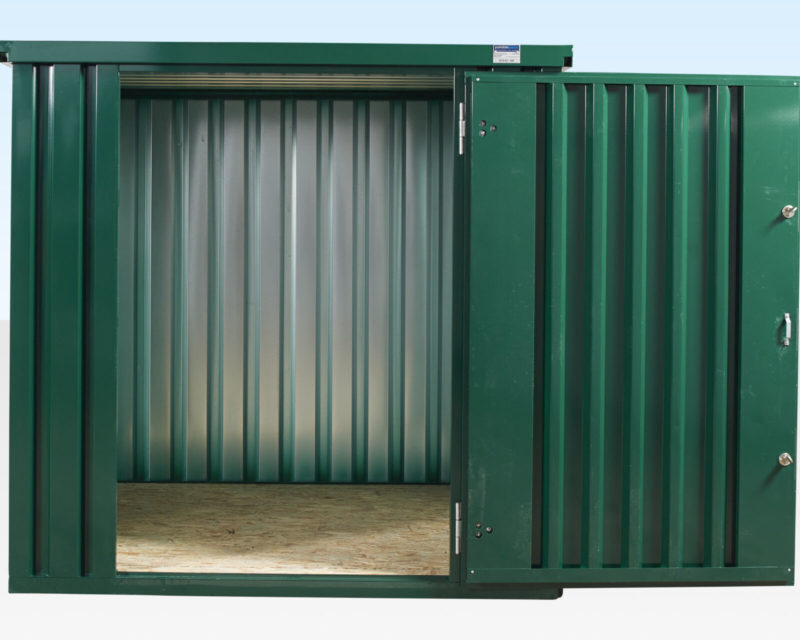 Flat Packed Metal Storage Container (Powder Coated)