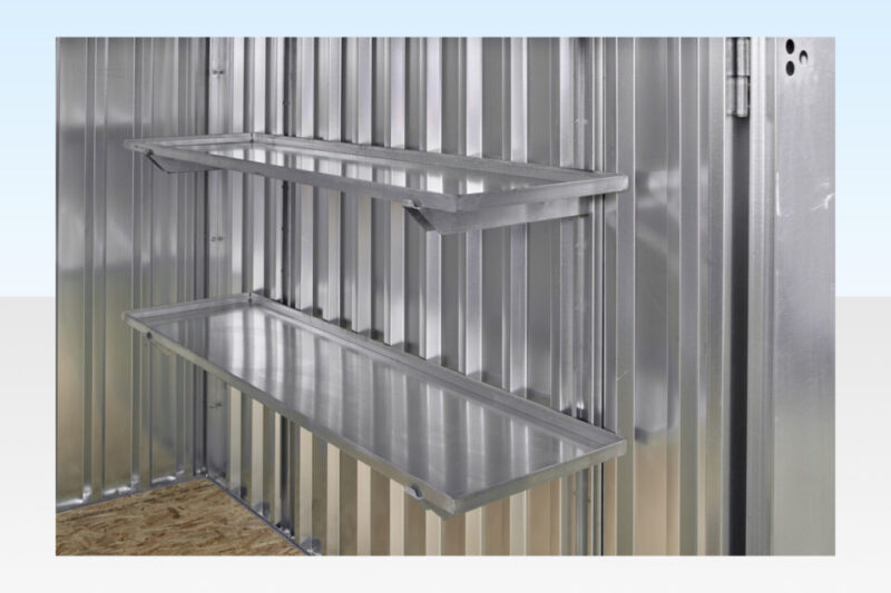 Flat Pack Storage Container 3m x 2.1m – Galvanised - Image 2