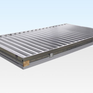 4m x 2.1m Flat Pack Container Store – Galvanised - Image 2