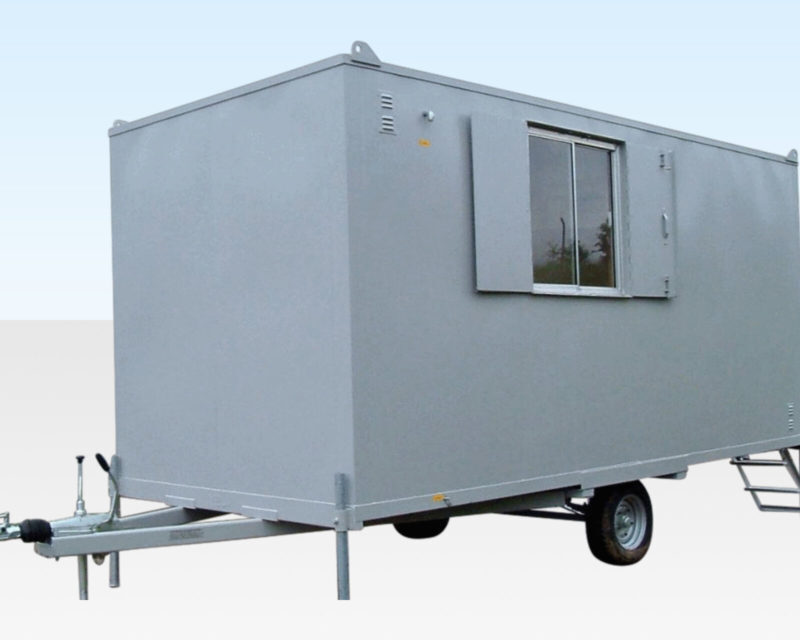 16ft x 7ft6in Steel Mobile Anti-Vandal Office