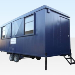 20ft x 7ft6in Steel Mobile Anti-Vandal Office