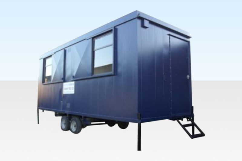 20ft x 7ft6in Steel Mobile Anti-Vandal Office