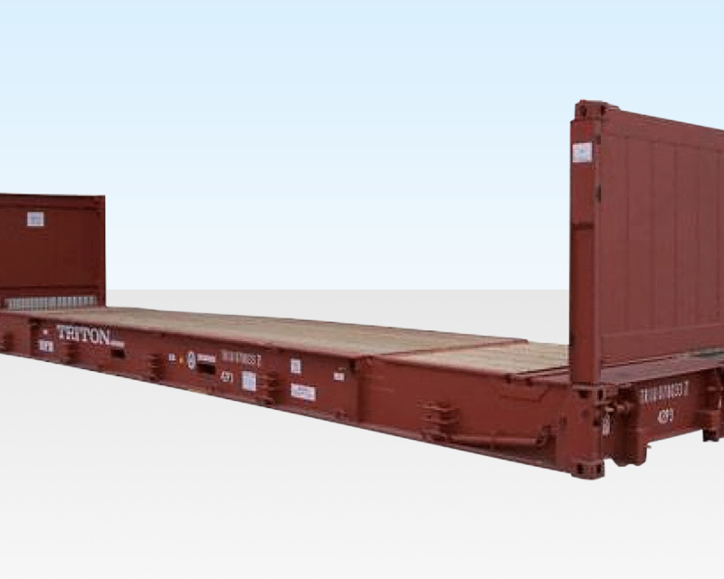 40FT X 8FT USED SHIPPING CONTAINER FLAT RACK FOR SALE