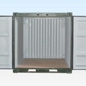 BUY 8FT ONE TRIP SHIPPING CONTAINER GREEN RAL 6007 - Image 2
