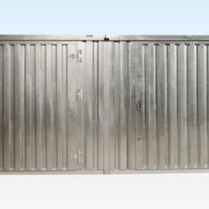 3M X 4.2M SIDE LINKED FLAT PACK CONTAINER BUNDLE (GALVANISED) - Image 4