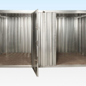 3M X 4.2M SIDE LINKED FLAT PACK CONTAINER BUNDLE (GALVANISED)